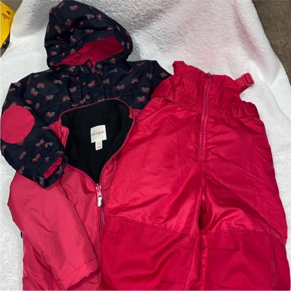 Cat & Jack Vibrant Pink snowpants and jacket